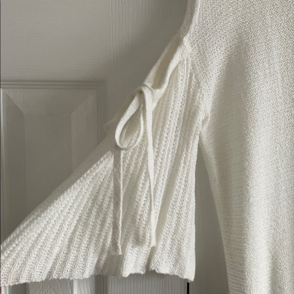 Express Cold Shoulder Sweater - Picture 2 of 4